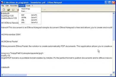 Captura Elfima Notepad