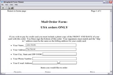 Screenshot Miraplacid Form Lite Edition