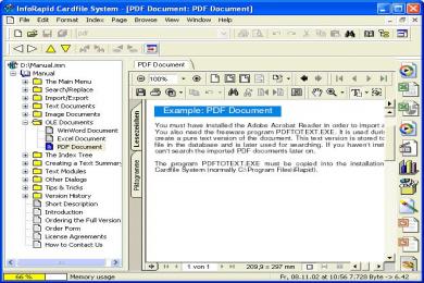 Captura InfoRapid Cardfile System