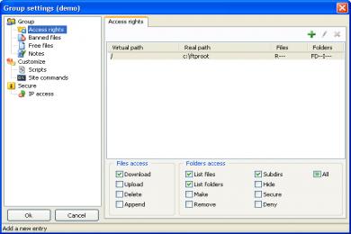 Captura Gene6 FTP Server