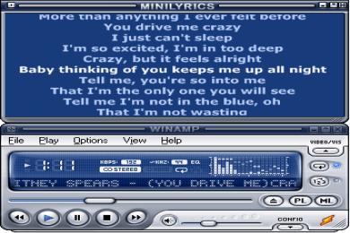 Screenshot MiniLyrics