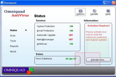 Captura Omniquad Antivirus