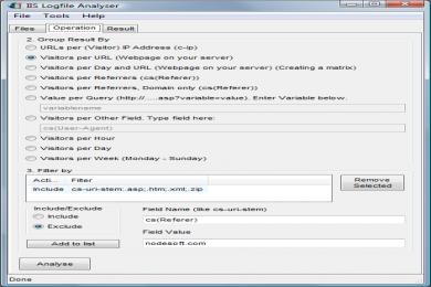 Captura IIS Logfile Analyser