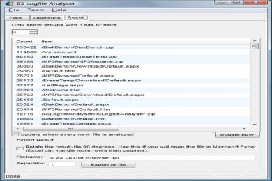 Captura IIS Logfile Analyser