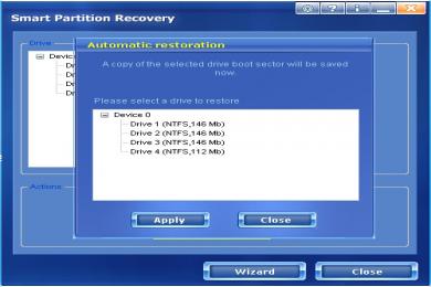 Screenshot Smart Partition Recovery