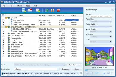 Cattura Xilisoft 3GP Video Converter