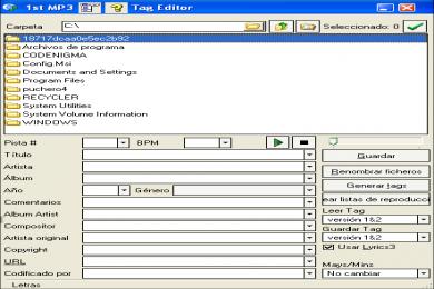 Captura 1st MP3 Tag Editor