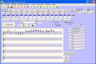 Screenshot Easy Music Composer Free