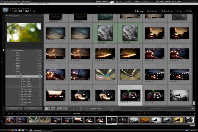 Screenshot Adobe Photoshop Lightroom