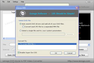 Captura Lenogo DVD Movie to PSP Video Converter