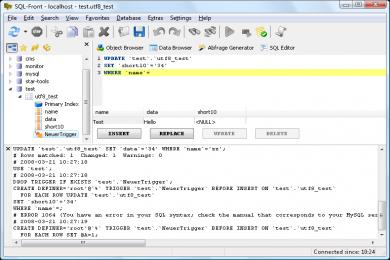 Screenshot MySQL-Front