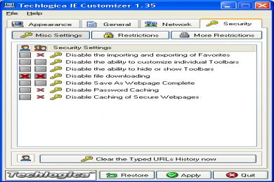 Captura Techlogica IE Customizer