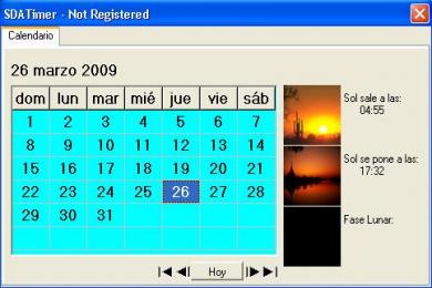 Screenshot SDA Timer