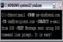 Command line email