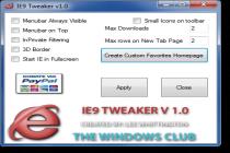 IE9 Tweaker