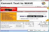 Aldo Text to WAVE