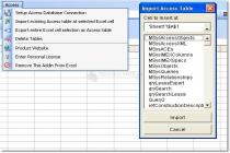 Excel MS Access Import