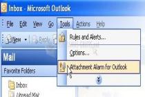 Attachments Alarm for Outlook