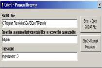 CuteFTP Password Recovery