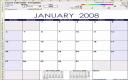 Screenshot Excel Calendar Template