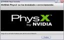 Screenshot NVIDIA PhysX System Software