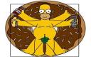 Captura Homer Homem Vitruviano